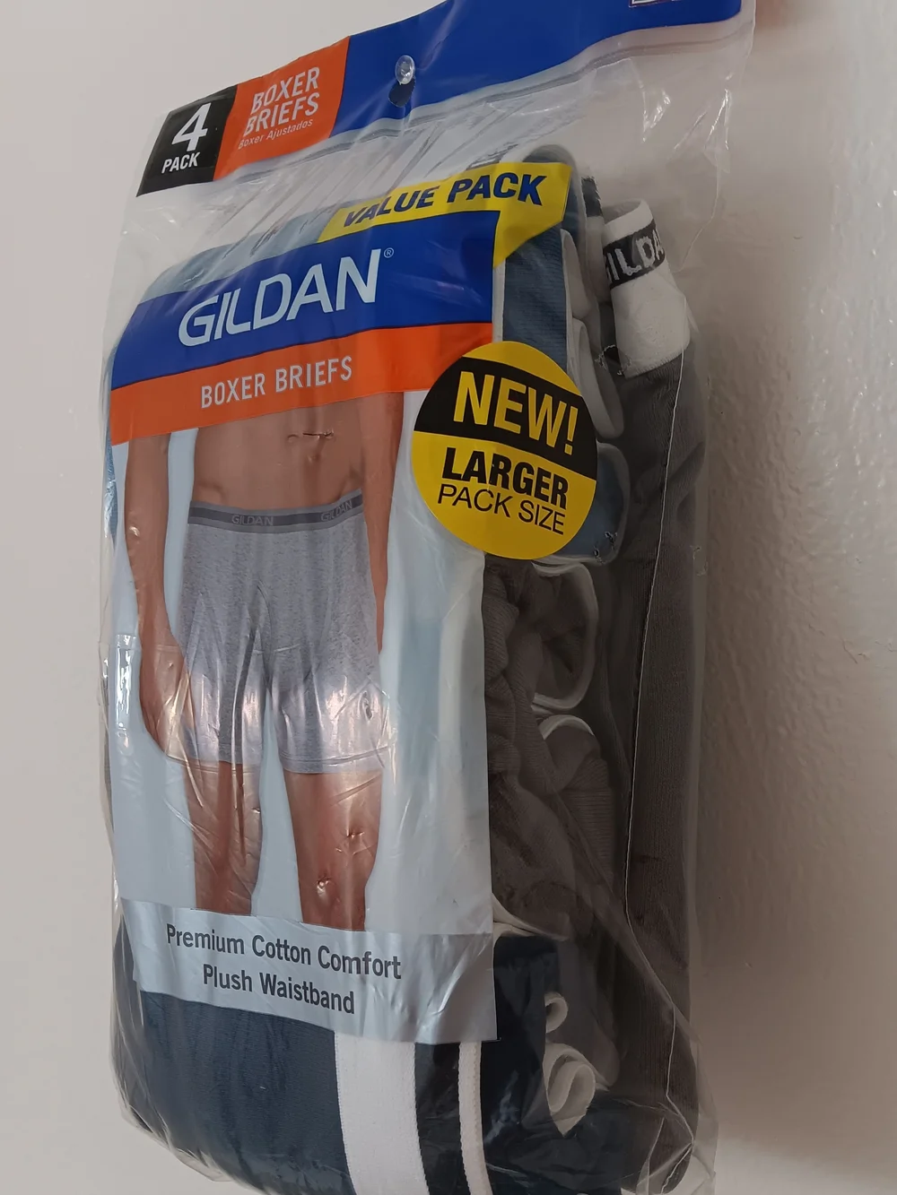 New Gildan Men's Boxer Briefs - Grey (4-Pack) 2XL